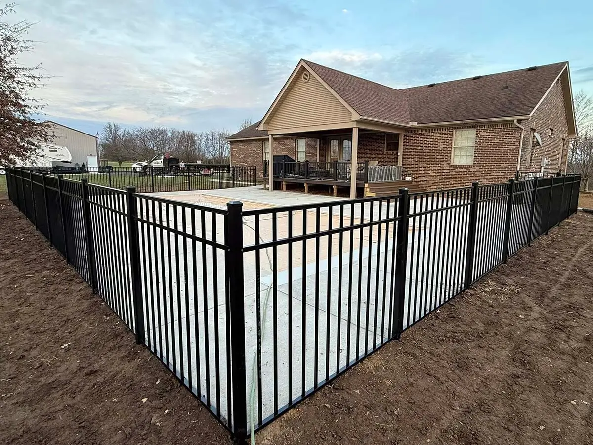 A recent CKY Fencing aluminum fence install